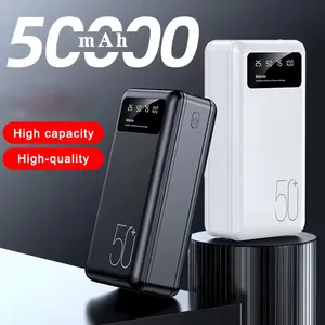 50000mAh/20000mah/10000mha Power Banks Power Station Consumer Electronics Outdoor Fast Charging Power Bank With Led