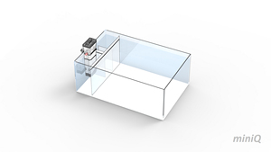 BM Mini Q NANO Skimmer Écumeur de protéines suspendu interne Conception rectangulaire en plastique pour une utilisation dans le salon Emballé dans une boîte - Product Image 6