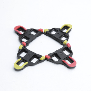 Crampons de pédale de vélo de route Yueli, antidérapants, en plastique rouge/jaune pour vélos de route - Product Image 1