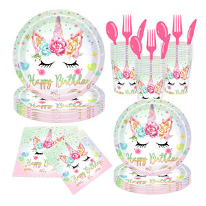 175PCS for 25 People <strong>Unicorn</strong> Birthday Decorations Tableware for Girl <strong>Unicorn</strong> <strong>Party</strong> <strong>Supplies</strong> <strong>Unicorn</strong> Plates and Napkins Cups - Product Image 1