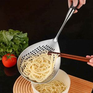 Cuillère écumoire ronde en acier inoxydable 304 pour nouilles, boulettes et friture - Product Image 4