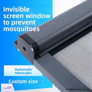Moderno auto-installazione retrattile scorrevole zanzara in lega di alluminio rullo per bagno e soggiorno di rete in poliestere - Product Image 5