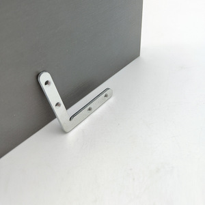 Support d'angle en aluminium 45x7mm en forme de L, connecteur à quatre trous, quincaillerie pour meubles - Product Image 3