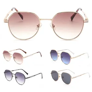 Fashion 2024 Oversize Metal Sunglasses Round Frame Frame Sunglasses Manufacture Factory Oem Odm Polarized Sunglasses