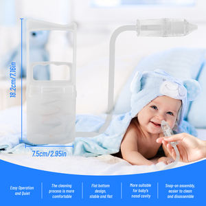 Aspirador Nasal Manual de Silicone Grau Médico com Bomba de Mão Ecológico Limpador de Nariz para Bebê Fornecedor de Produtos Infantis - Product Image 2