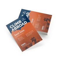 Service d'impression de prospectus en papier kraft écologique recyclable, couleur pleine, brillant/mat, 4x6, avec logo personnalisé, vente en gros