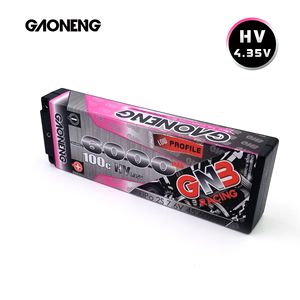 2024 뉴스 GAONENG GNB 2S 6000MAH HV 7.6V 100C LCG 로우 프로파일 씬 2S 5mm 5.0mm 내장형 불릿 하드 케이스 리포 배터리 팩 LiHV - Product Image 5
