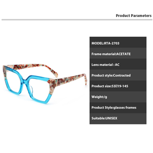<span class=keywords><strong>Occhiali</strong></span> da vista stile Vintage donna Cat Eye <span class=keywords><strong>occhiali</strong></span> da vista spessi acetato colorato grandi dimensioni montature ottiche comode - Product Image 5