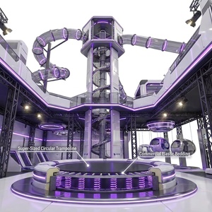 Mega <span class=keywords><strong>Castillo</strong></span> Inflable Temático <span class=keywords><strong>de</strong></span> Tecnología Espacial con Toboganes Transparentes Elevados para Centros Comerciales - Product Image 4
