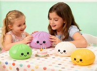 Bantal Empuk Bentuk Pangsit Raksasa, Mainan Empuk Bentuk Roti Kukus Ekstra Besar, Mainan Roti Kukus Realistis, Pengukus Besar