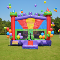 Château gonflable KARRY sur mesure 13x13, pour usage intérieur/extérieur, tous âges, capacité 300-500 kg, 5-10 passagers