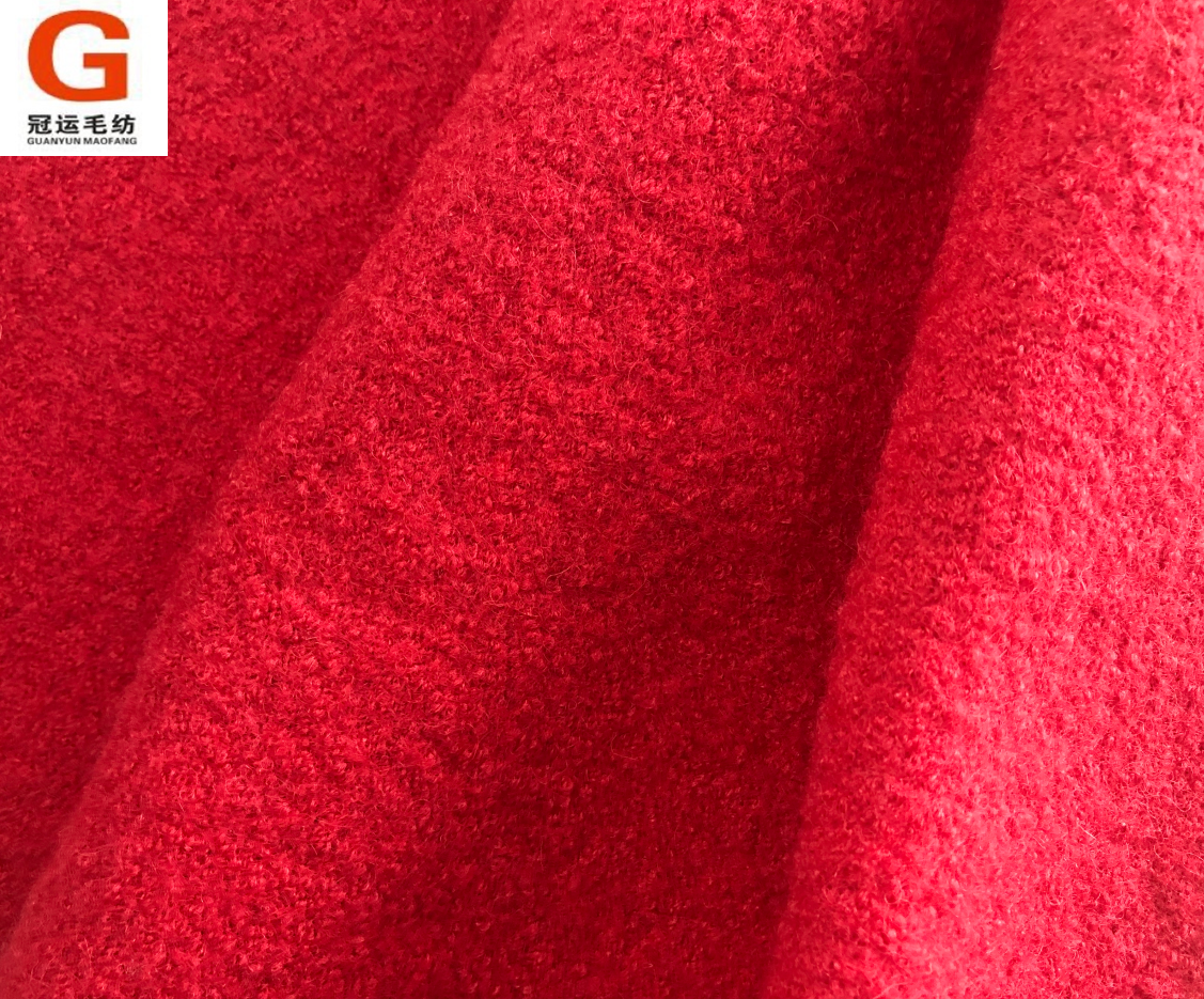 Soft touch boiled wool fleece high quality winter fabrics for kids cloth