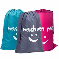 Nylon Laundry Bag, Travel Storage Pouch, Machine Washable