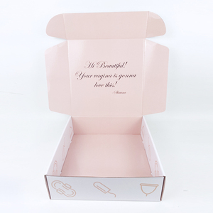 Boîte d'expédition en carton ondulé rose de luxe pour les petites entreprises - Product Image 5