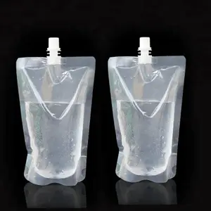 100 200 300 500ml 주둥이 주머니 액체 포장을 위한 투명한 비닐 봉투