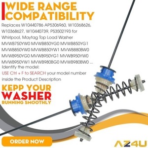 แกนยึดเครื่องซักผ้า Whirlpool รุ่น W10440786 W10368626 W10368627 W10440739 ผลิตจากเหล็ก ทนทาน อะไหล่เครื่องใช้ไฟฟ้าภายในบ้าน - Product Image 4