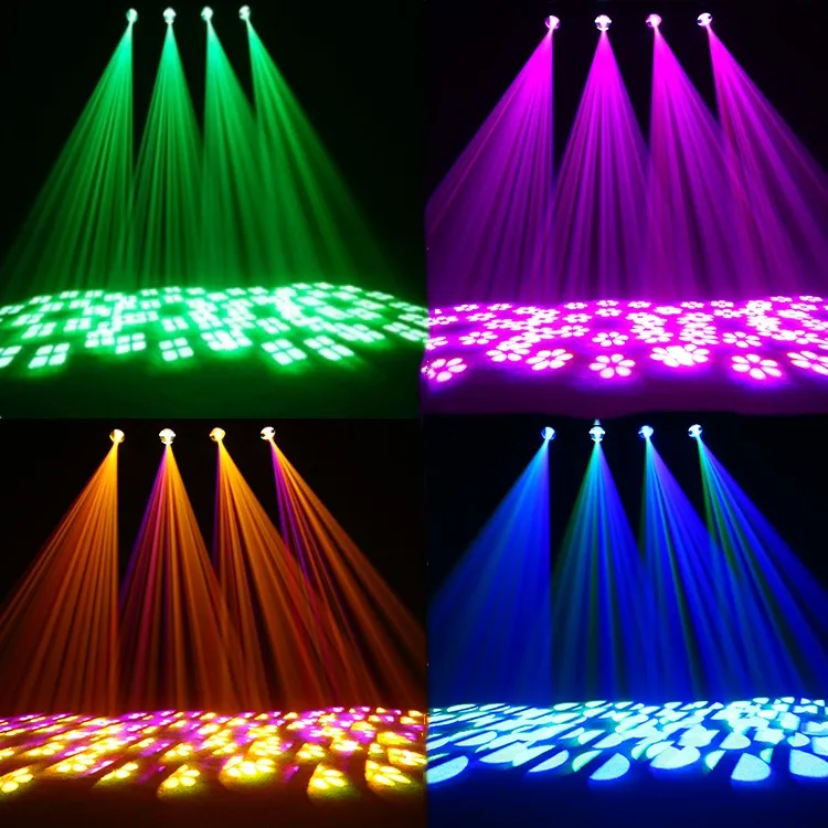 Nuovo 4pcs Mini LED Beam Moving Head DJ Light 150W DMX Stage Lighting Effect 12 prisma per discoteca Bar Party Night Clubs Show Wedding