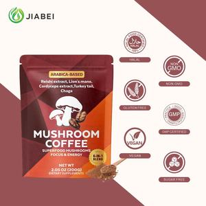 Poudre de café aux champignons personnalisée pour adultes, supplément aux extraits de plantes, soutient l'énergie, l'humeur et la santé digestive, OEM - Product Image 1