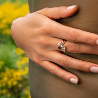 Bague LYBURCHI en alliage de laiton plaqué or 14K/18K avec pierre en forme de goutte d'eau CZ, empilable, motif vague, bijoux fantaisie pour femme, vente en gros
