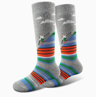 Chaussettes de ski professionnelles, styles longs et courts, épaisses, à fond en tissu éponge, en Spandex/Polyester/Coton, respirantes, adaptées à l'automne et à l'hiver, chaudes