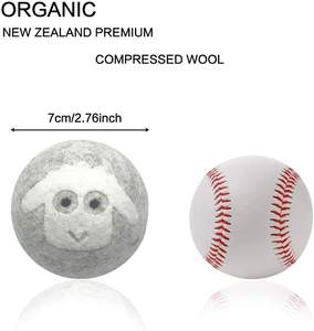 2025 Bestseller Precio al por mayor Secador de lana de alpaca <span class=keywords><strong>Bolas</strong></span> de lana de fieltro <span class=keywords><strong>para</strong></span> secar ropa - Product Image 5