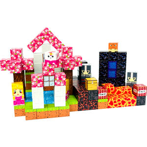 200 pièces blocs magnétiques portail magique ensemble aimant enfants jouets pour garçons filles tige carreaux magnétiques <span class=keywords><strong>jeux</strong></span> de construction sensoriel enfant en bas âge jouets - Product Image 3