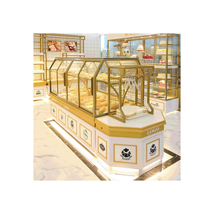 Kainice Source manufacturer bread display cabinet wooden frame chocolate display case stand display for Dessert Shop bakery rack
