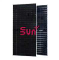 Panneau solaire bifacial Sunplus Optimum SR4-72NHBD-580M entièrement noir, taille des cellules 158,75 mm, efficacité 23,4 %, expédition depuis l'entrepôt américain.