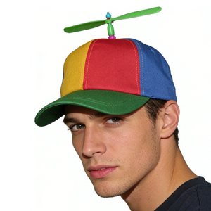 카니발 너드 스트라이프 프로펠러 캡 모자 야외 해변 파티용 MCH-0079 - Product Image 1