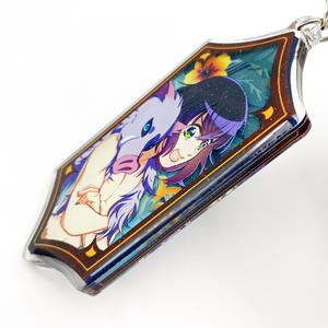 อีพ็อกซี่แวววาวเบื้องหน้า3D อะนิเมะพวงกุญแจกำหนดเองเสน่ห์อะคริลิค - Product Image 1