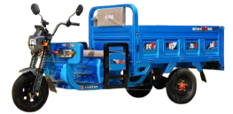 รถบรรทุกไฟฟ้าสามล้อแบบเปิดประทุน พร้อมมอเตอร์ 1000 วัตต์ 60 โวลต์ บรรทุกผู้โดยสาร 3 คน ระยะทางวิ่ง 70-90 กม. - Product Image 6