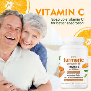 Suplemen Ekstrak Akar Kunyit Premium Curcumin 95% + Ekstrak Jahe dan Lada Hitam. Antioksidan Sendi - Product Image 3