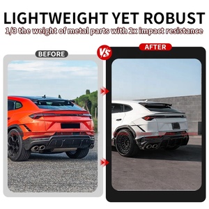 ลิ้นดิฟฟิวเซอร์หลังคาร์บอนไฟเบอร์แบบแห้งรุ่นอัพเกรด 1016 สำหรับ Lamborghini Urus S Performante คาร์บอนแท้แบบ Pre-Preg สำหรับกันชนหลัง - Product Image 3