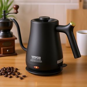 Hervidor Eléctrico Vevor con Boquilla Flexible, 1L, 1200W, Acero Inoxidable 304, Calentamiento Rápido, Cafetera de Goteo, Apagado Automático - Product Image 2