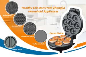 Piastra per <span class=keywords><strong>Waffle</strong></span> antiaderente in ferro 5 <span class=keywords><strong>Waffle</strong></span> a forma di cuore per cialde o qualsiasi colazione, pranzo e snack - Product Image 6