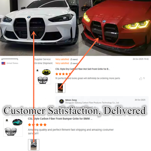 กระจังหน้า G80 คาร์บอนไฟเบอร์แห้ง สไตล์ CSL สำหรับ BMW G80 M3 M4 G82 G83 ชุดแต่งตัวถังรถยนต์ - Product Image 3