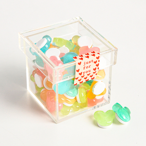 Vente en gros <span class=keywords><strong>de</strong></span> boîte à bonbons en acrylique avec couvercle pour le rangement ou la décoration <span class=keywords><strong>de</strong></span> fêtes <span class=keywords><strong>de</strong></span> mariage - Product Image 2