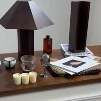 Bureau de réception commercial en bois massif moderne et écologique de forme rectangulaire pour le salon, petit comptoir de réception