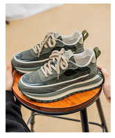 Chaussures décontractées pour hommes de style vintage, confortables, à semelle souple, très polyvalentes, sportives, populaires, à semelle souple, pour la course à pied
