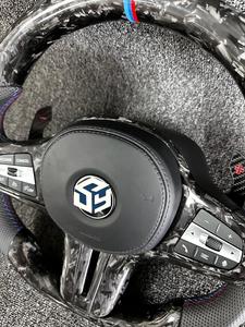 Personalizado para las Series 3 y 4, Clase C 320i 325i <span class=keywords><strong>330i</strong></span> 2019-2023, Volante de Cuero y Fibra de Carbono - Product Image 6