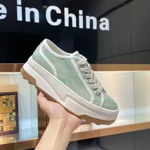 Top Quality Canvas board Shoes Luxury Designer Men's Women's Sports Shoes Chunky Casual Walking Style shoes Fashion <b>Sneakers</b> - Product Image 1