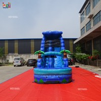 Nouveau design Toboggan aquatique gonflable commercial en PVC pour piscine, château gonflable d'extérieur pour locations événementielles