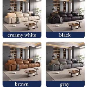 Sofá de Lujo para Sala de Estar de Alta Calidad Futurista de <span class=keywords><strong>3</strong></span> Plazas en Cuero Juego de Sofás Clásico Nórdico de Lujo - Product Image 3