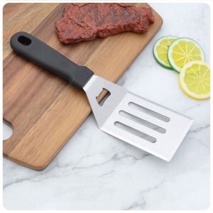 Juego de espátulas metálicas de acero inoxidable para parrilla, utensilios para raspar, espátula para hamburguesas, espátula para pizza - Product Image 2