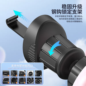 Soporte de teléfono para coche Icarer Family Car con montaje por gravedad en la rejilla de ventilación, rotación de 360 grados, diseño de dibujos animados en plástico para navegación. - Product Image 3