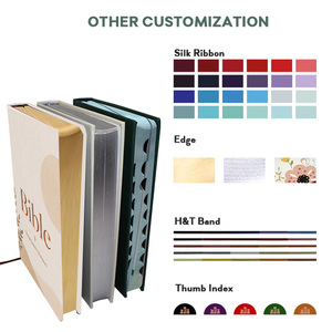 Bibbie Sacre Moderne con Copertina in Pelle PU Personalizzata, Stampa di <span class=keywords><strong>Libri</strong></span> Religiosi, Rilegatura a Cucitura di Lunga Durata - Product Image 4
