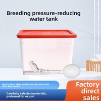 Nouvelle boîte de stockage d'eau automatique en plastique épaissi anti-pression pour volailles, lapins, renards, cailles, perdrix, blanc, rouge