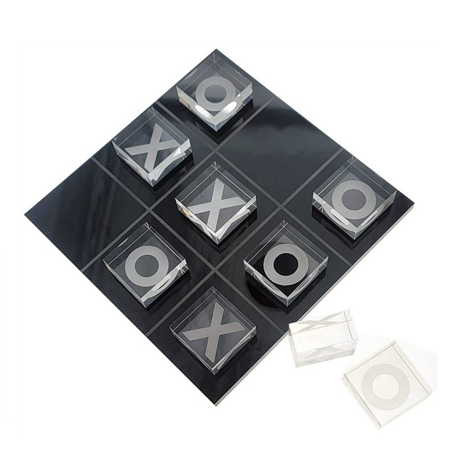 Factory Acrylic Noughts and Crosses Game Luxury Acrylic Tic Tac Toe Game Set