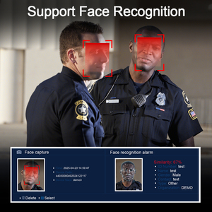 Cámara de Vigilancia Portátil, Grabadora de Video Portátil Android, Cámara Corporal Inteligente Profesional para Seguridad Pública con GPS - Product Image 6