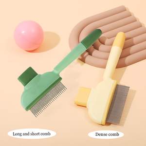 Peine antipulgas para mascotas para gatos, perros, removedor de pelo para perros, cepillo para gatos para arrojar el pelo de mascotas, herramienta de aseo, peine para gatos, peine de dientes de acero inoxidable - Product Image 3